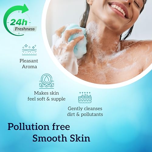 Image of inatur Niacinamide Shower Gel with Zinc PCA & Hyaluronic Acid | Intense Hydration & Skin Rejuvenation | Anti-Acne Formula for Body Acne | Sulfate-Free & Nourishing | For All Skin Types | 400ml
