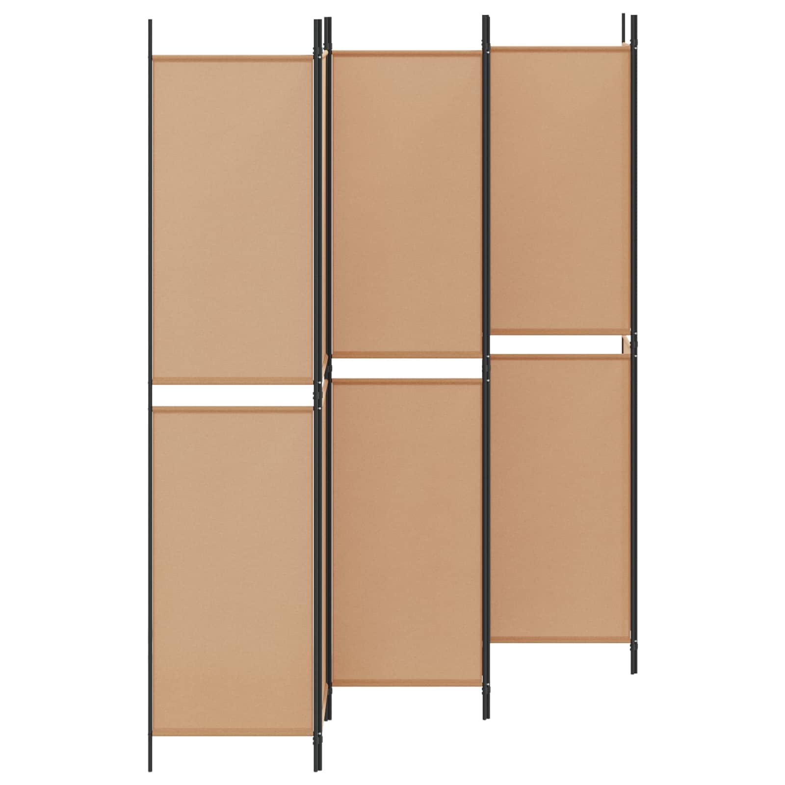 6 divisori in tessuto, 300 x 220 cm, pieghevole, per soggiorno e ufficio, beige