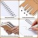 Fullhawl 24 Sets Difference Maker Gifts Employee Appreciation Gifts Bulk Inspirational A6 Spiral Notebook Motivational Journals with Pen for Women Men Coworker Team Staff Christmas(Wood, Beige)