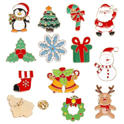Image of Holiday Enamel Pin Bulk Lapel Pins Gift for Women Men Backpack Hat Jacket Clothes Decor