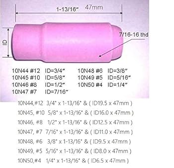 nudle様　用 RIVERWELD TIG Gas Lens Collet Bodies 45V64 10N24 3/32