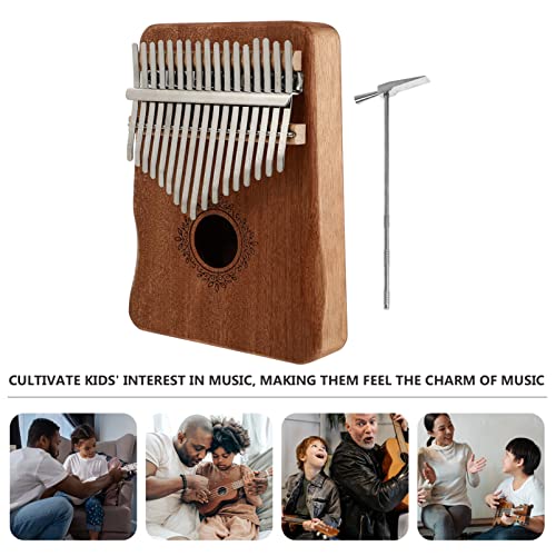 BIENKA Kalimba Finger Piano Thumb Piano: Acajou 17 Touches Kalimba avec Tuning Hammer Instrument de Musique Portable… - Les Beatles, Paul McCartney, John Lennon, RIngo Starr, George Harrison BIENKA Kalimba Finger Piano Thumb Piano: Acajou 17 Touches Kalimba avec Tuning Hammer Instrument de Musique Portable… – Image 8