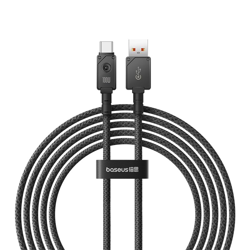 Image of Baseus Unbreakable Series Fast Charging Data Cable USB to Type-C 100W 2m Cluster Black