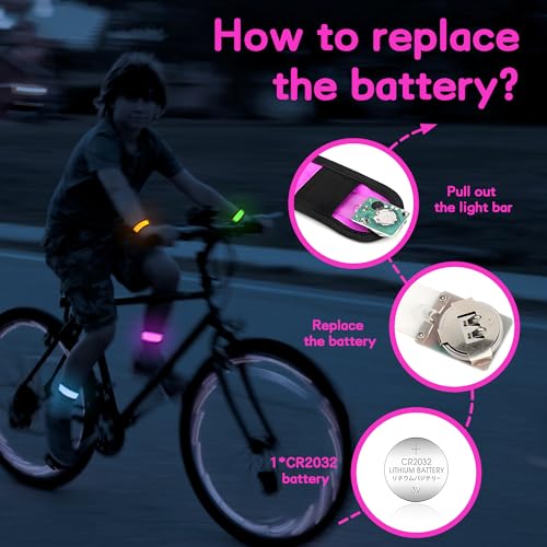 6 Stück LED Armbänder, LED Leuchtarmbänder, grüne LED Armbänder, Kinder grün - Bild 10 von 43