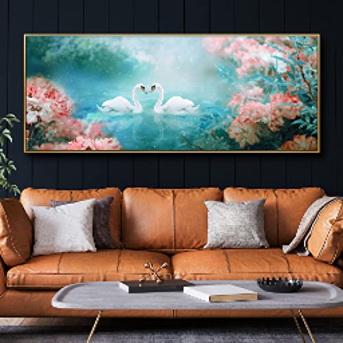 Affiches et Impression Toile de Cygne pour creer une ambiance sereine et cocooning dans votre salon