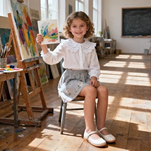 Image of ESTINE Toddler Girls Mary Jane Oxford Dress Shoes Wedding & School Party Uniform
