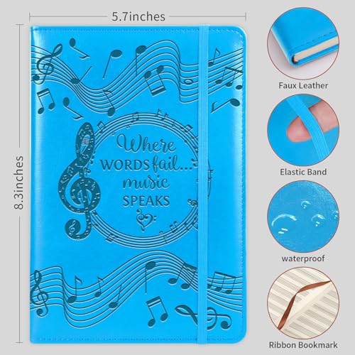 66% Off Music Notebook Set - 2 PCS Blank Sheet Manuscript Paper