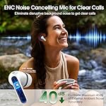 Csasan-Wireless-Earbuds-2023-Bluetooth-53-Headphones-HiFi-Stereo-40H-Playtime-Mini-Bluetooth-Earbuds-with-ENC-Noise-Cancelling-Mic-IP7-Waterproof-Wireless-Earphones-LED-Display-Touch-Control