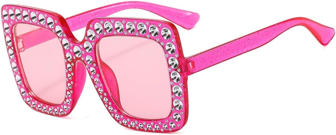 Rose Red Frame Pink Lens