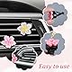 Tyqour 6 Stück Gänseblümchen Blume Auto Lufterfrischer Clip Air Outlet Lüfterfrischer Vent Clips Frauen Auto Parfüm Diffusor, Autozubehör Innenraum Deko Frauen Auto-Dekorationszubehör Innen