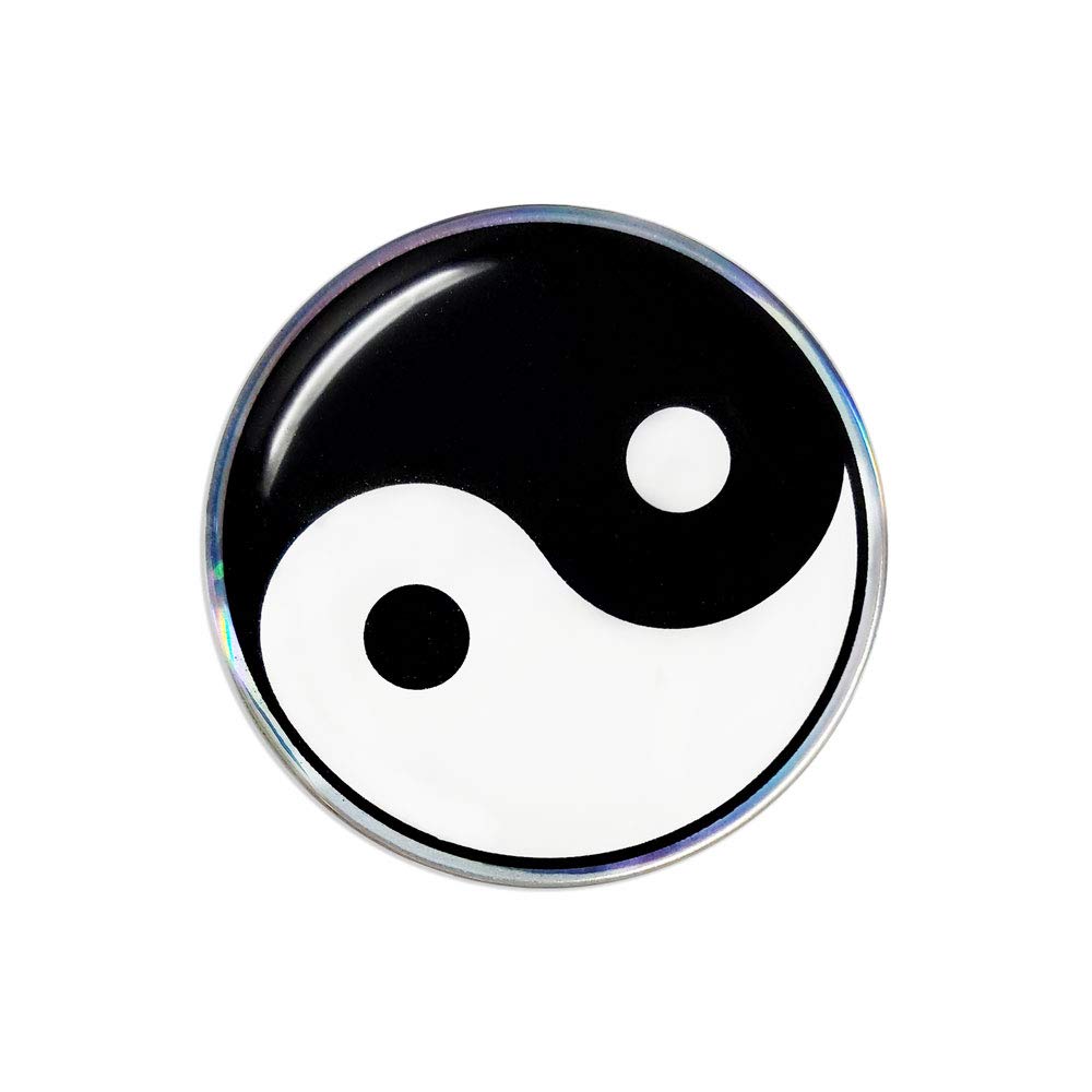 4R Quattroerre.itQuattroerre 3D Sticker Yin-Yang 48 mm
