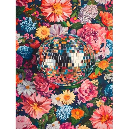 Kits For Adults - Flower Embroidery Kits For Beginners Adults,11 Ct Patterns Dimensions Counted Cross Stitch Kits For Adults Arts Craft 12x16 Inch