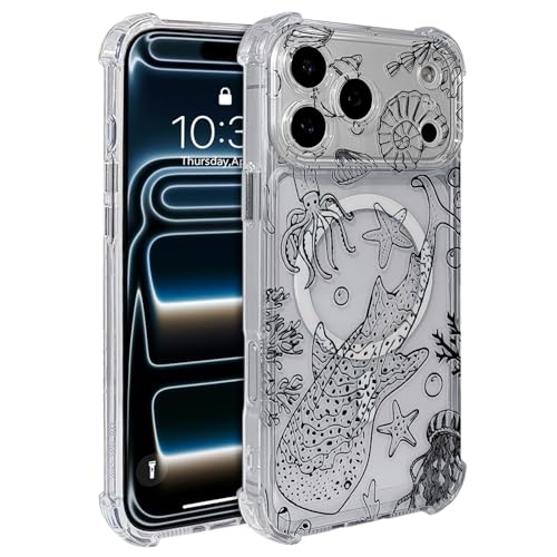 Weonmov iPhone 17 Prop P[X NA}Olbg MagSafeΉ Cm X ϏՌ JYی dbP[X p jp 6.3C` - ubN