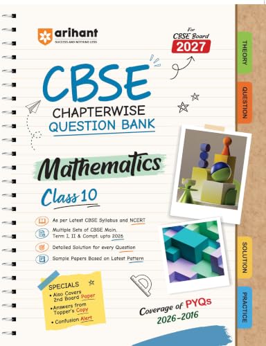 Image of Arihant CBSE Question Bank Class 10 Combo for Board Exam 2027 | Mathematics, Science, Social Science,English Language & Literature | Chapterwise PYQs ... Theory, Detailed Solutions, & Sample Papers