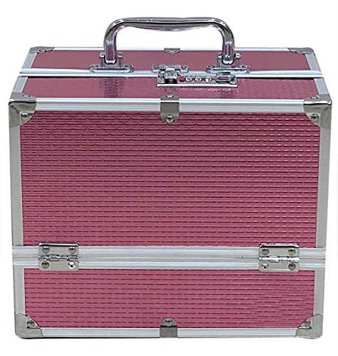 Image of Adson Professional Beauty Make Up Cosmetic Vanity Box /Case (Pink) 25 x 15 x 30 cm