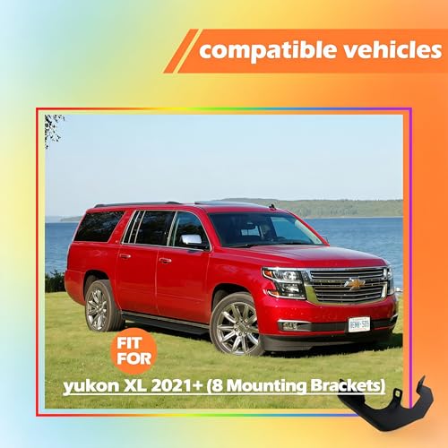 2PCS Estribos laterales compatibles GMC Yukon XL 2021-2026 miniatura 2