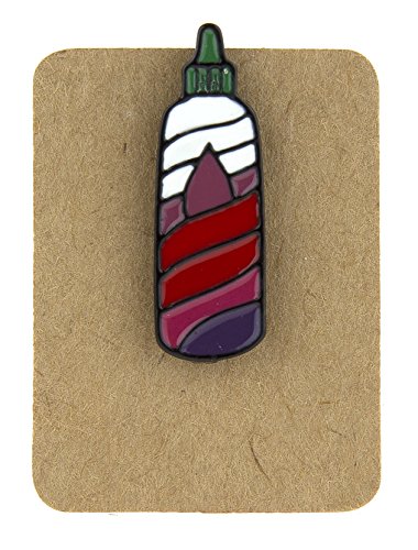 Anstecknadel aus Metall, Motiv: Babyflasche, Biberon Cover