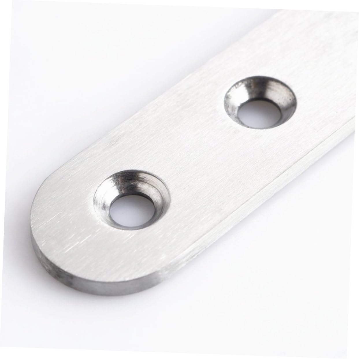GLEAVI Plaque De Fixation En Acier Inoxydable Plate Droite à 4 Trous 95 Mm x 20 Mm x 2,5 Mm, Lot De 10 Pièces, Renfort D'angle Pour Réparation Et Assemblage De Meubles