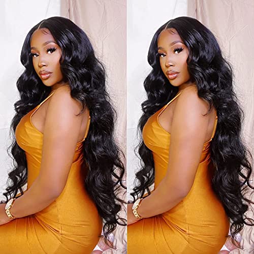 Hd Transparent Lace Front Wigs Human Hair Pre Plucked With Baby Hair, 150% Density Body Wave Lace Front Wig, Glueless Human Hair Wigs For Black Women,10A Frontal Wigs Human Hair