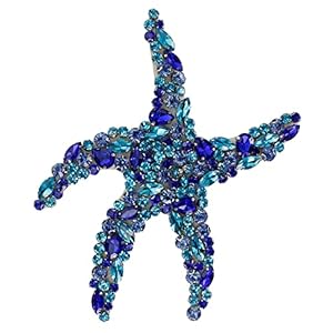 Handmade Beaded Patch Diamond Starfish Large Clothing Accessories DIY Sewing Craft 2pcs TH22328T (L)