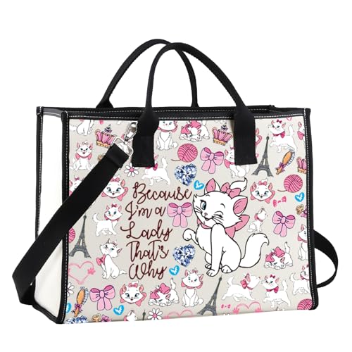 Image of G2TUP Cat Crossbody Bag Cat Lover Gifts Because I'm a Lady That's Why CatsShoulder Bag (Because I'm A Lady TG)