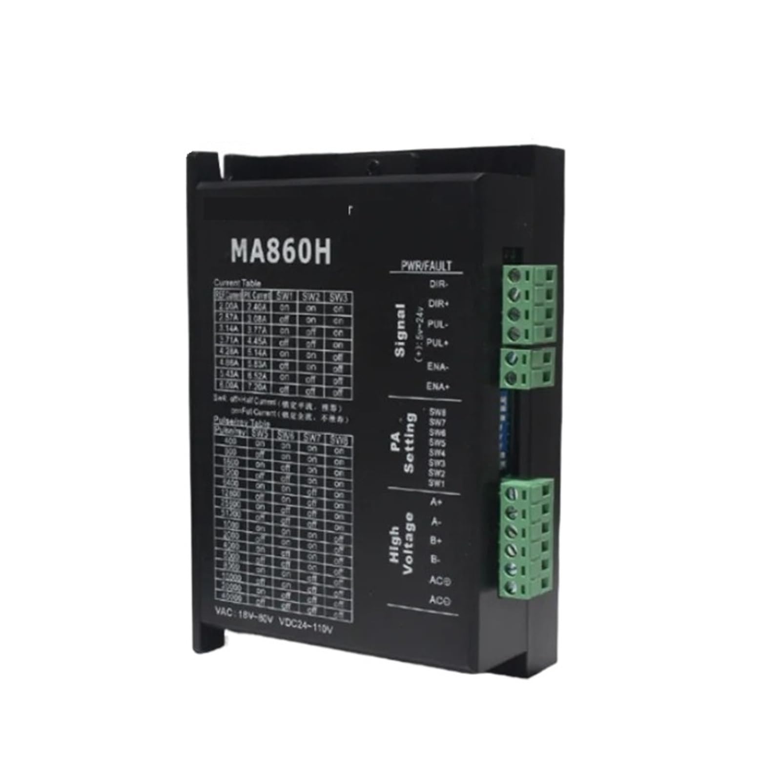 Controlador Paso a Paso MA860H con Ventilador NEMA23 NEMA34 Controlador de Motor Paso a Paso
