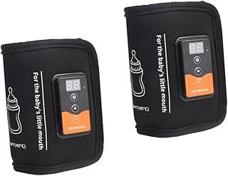 Totority 2 Pçs USB Saco De Leite Quente Viagem Garrafa De Água Portátil Aquecedor De Leite Materno Garrafa De Água Portátil Aquecedor De Garrafa De Bebê Saco Mais Quente Garrafa De Bebê