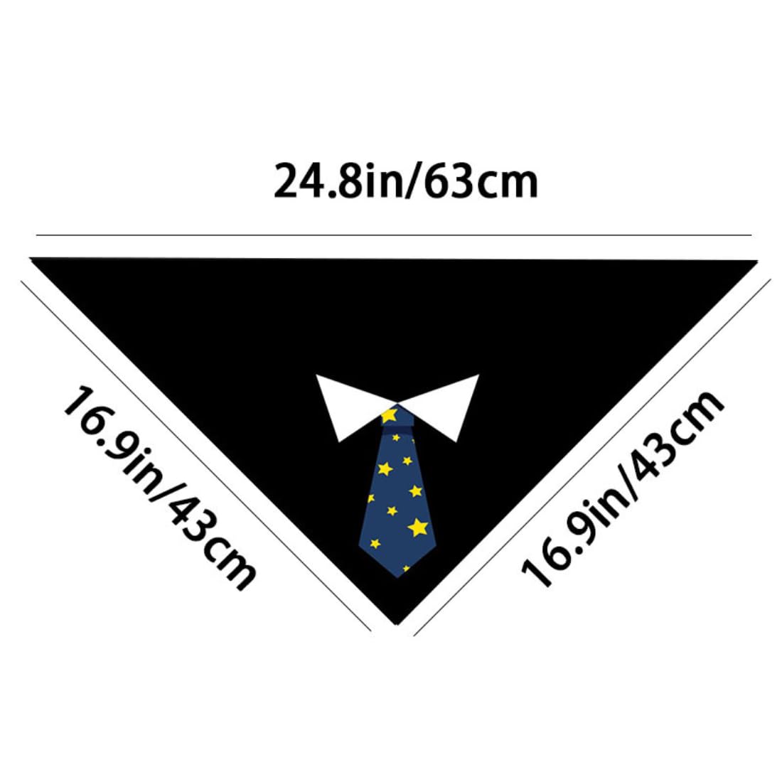 QGK 2 pezzi Collare a Bandana, da Smoking per Cani, Regolabile, Canottiera e Papillon, Formale Matrimonio Partito Papillon per i Cani, Cravatta Regolabile Pet Suit Bow Tie Bandana