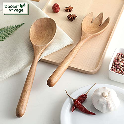 Wooden Salad Server Set, Acacia Wooden Salad Spoons & Fork Claw Set Of 2, Salad Tongs Food Mixing Serving Tool, Salad Serving Tosser Utensils, Kitchen Cooking Stirring Utensils #TOP7