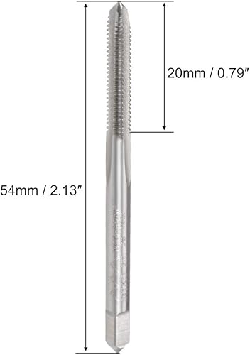Miniatura 2 de uxcell Macho de la máquina #6-40 UNF Rosca 2B Clase 3 Flautas Tornillo de acero de alta velocidad roscado herramienta de roscado 2pcs