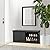 HOMSHO 2-Tier Storage Bench, 39.4" Wide Shoe Bench with Padded Seat Cushion, Entryway Bench with 2 Barn Doors and Adjustable Shelf, Black