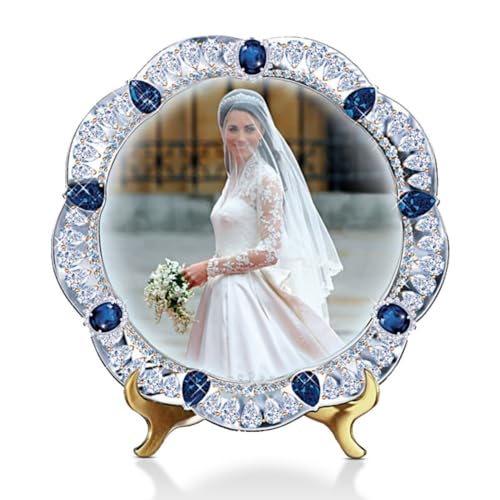 The Bradford Exchange A Royal Princess Plate Royal Wedding Collectors Plate Commemorating Prince William and Kate Middletons Unforgettable Union Triple-Fired Heirloom Porcelain 7.50