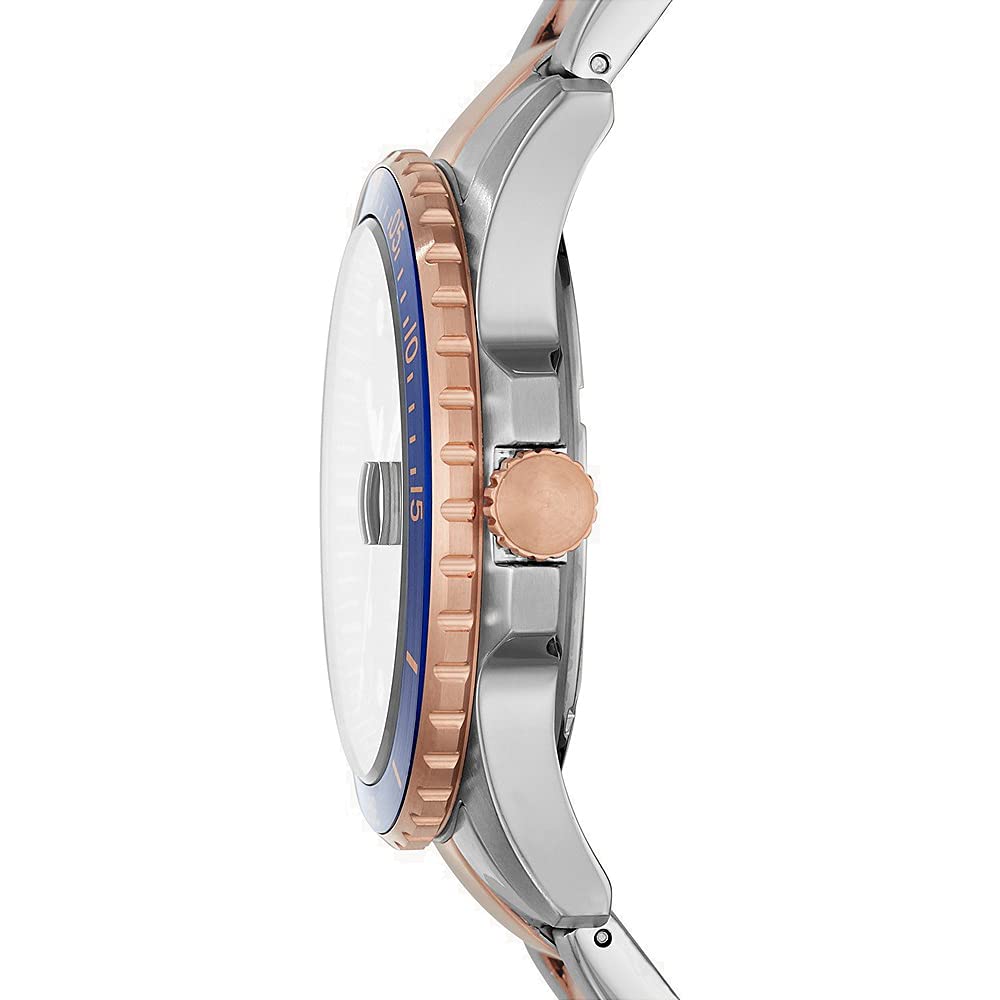 Fossil Reloj FS5654 Cuarzo analógico Acero 316 L Hombre
