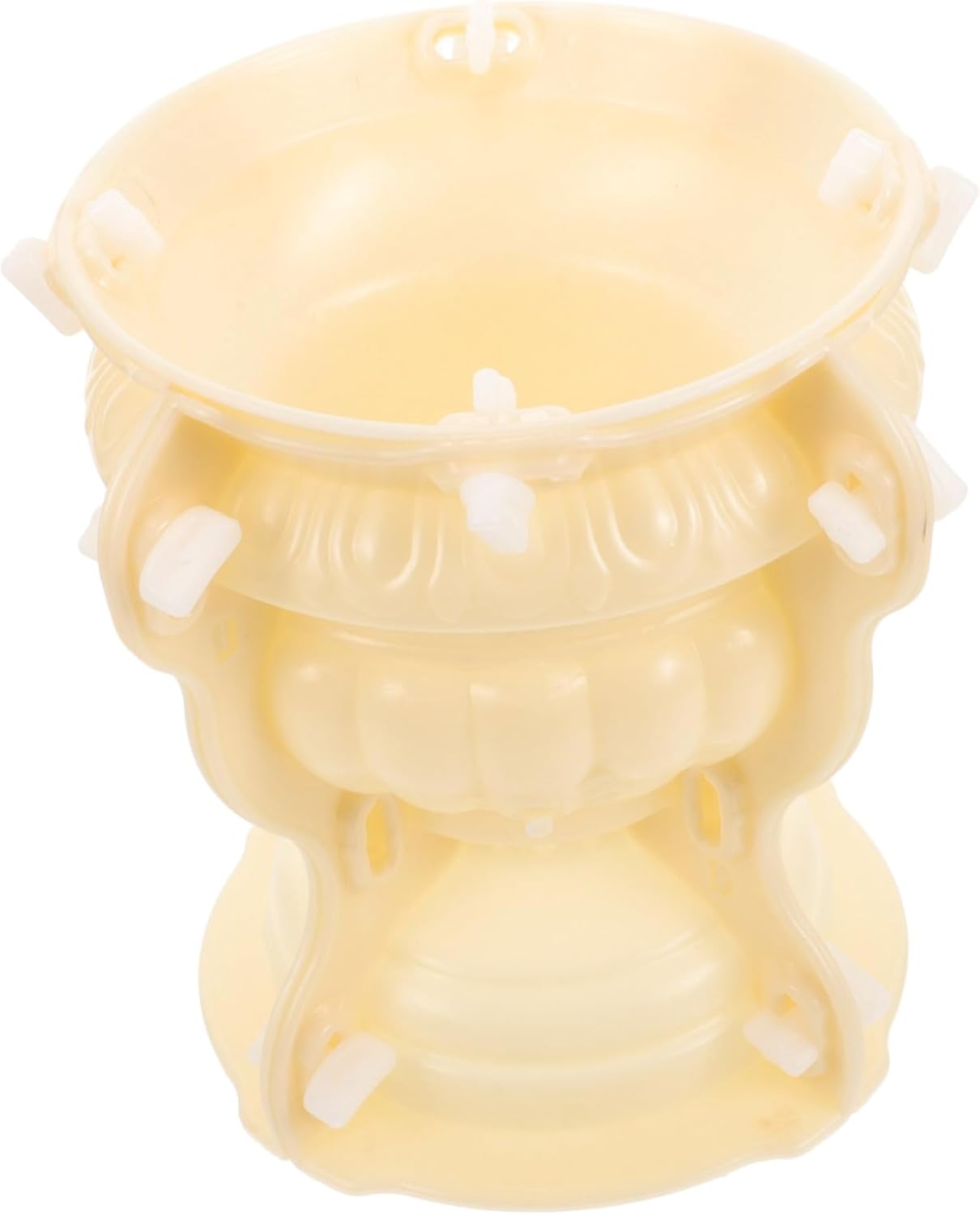 Cement Flowerpot Mold Silicone DIY Candle Molds Flower Pot Silicone Mold Concrete Flower Pot Molds Candle Pen Holder Vase Mold Models White Potted Plant Plastic Unique, 19.00X18.00X18.00CM