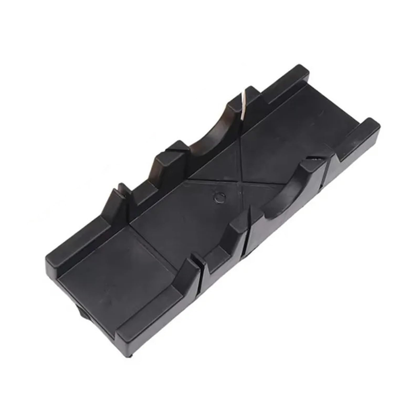 Dhyuacn Black Mitre Saw Box 1Pc 45/90 Degree Wood Cutting Clamping Miter Saw Box Woodworking Angle For Carpenter Gypsum Oblique Tool(Black)