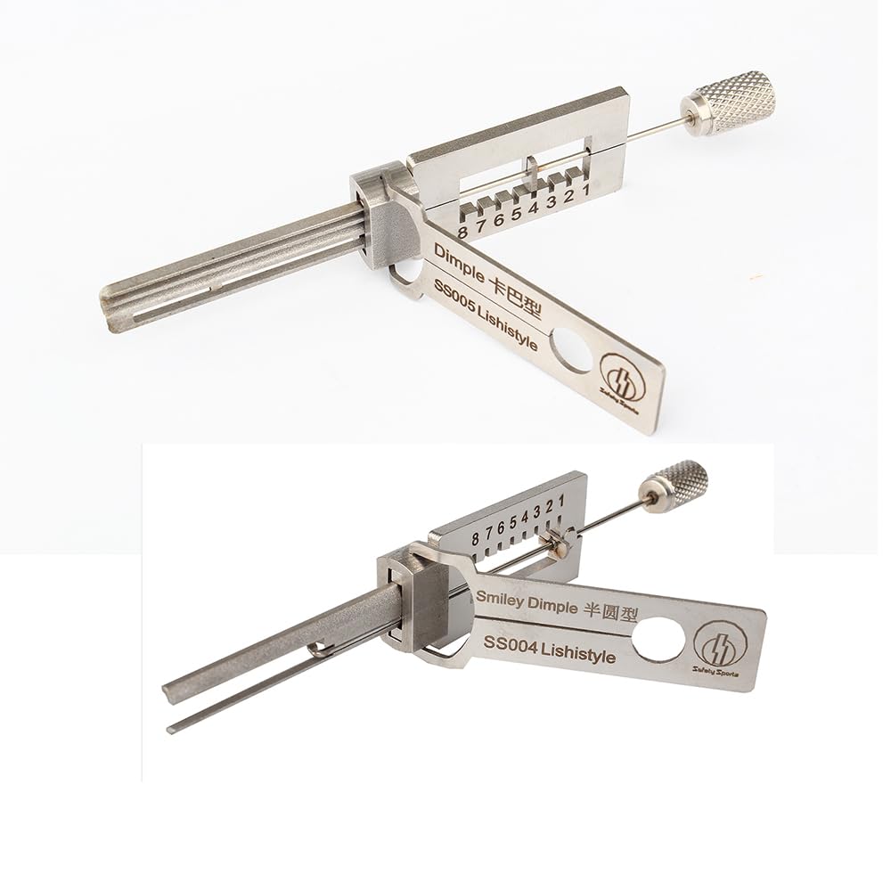 RLOKK SS004 Smiley Dimple Semicircular Lock Picking Tool, Silver Stainless Steel