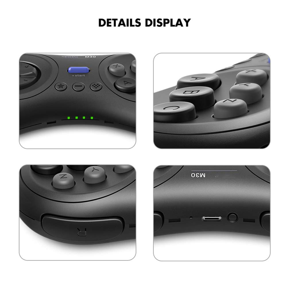 Dear, you 2.4g Manija inalámbrica, Controlador de manija de Juego Bluetooth, Support MD Game Console, conexión por Cable Cambio de inquilino de conexión PC Mac Steam Juego