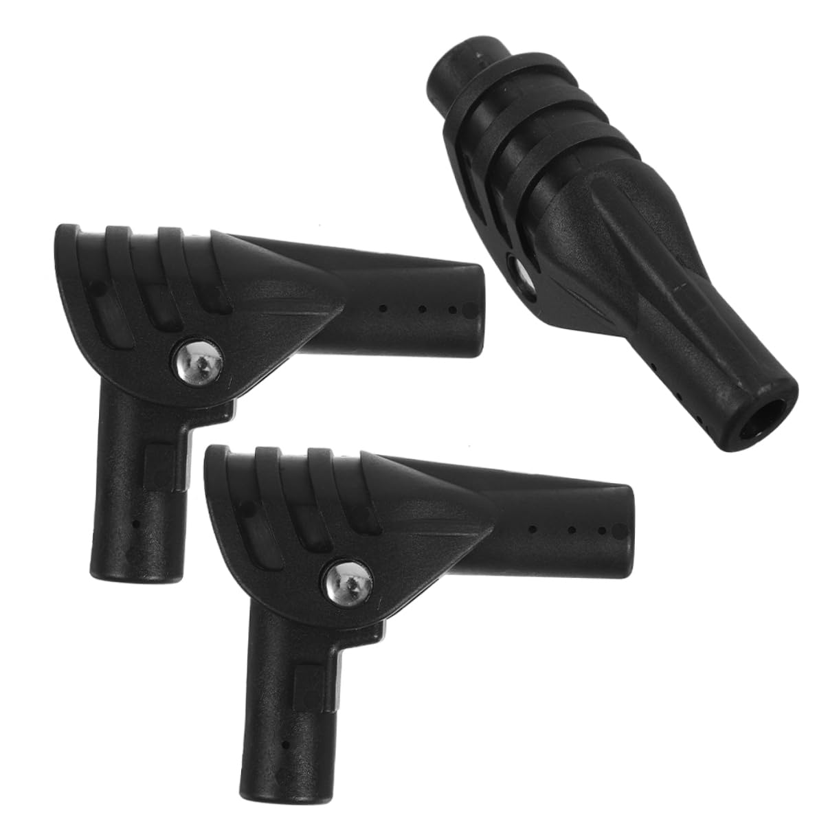 TOYANDONA Joint De Tente Fournitures De Camping pour Le Camping sous Tente Accessoire De Tente Glamping Joint De Tige De Support De Tente Joint De Poteau De Tente Nylon Black