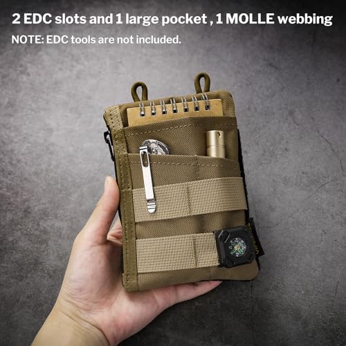Image of VIPERADE VE18 EDC Pouch, Pocket Organizer for Men, EDC Pocket Organizer, 3 Slots with 2 Zipper Pockets, Multitool Pouch