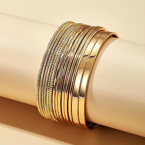 Image of Shining Diva Fashion Gold Plated Stylish Kada Bangle Cuff Bracelet for Women & Girls