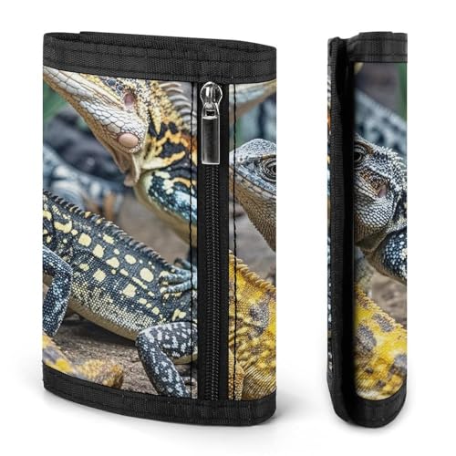 Different Types of Lizard Slim Wallets for Men Money Clip Card Holder Wallet Men's Trifold Wallet And Coin Pocket3