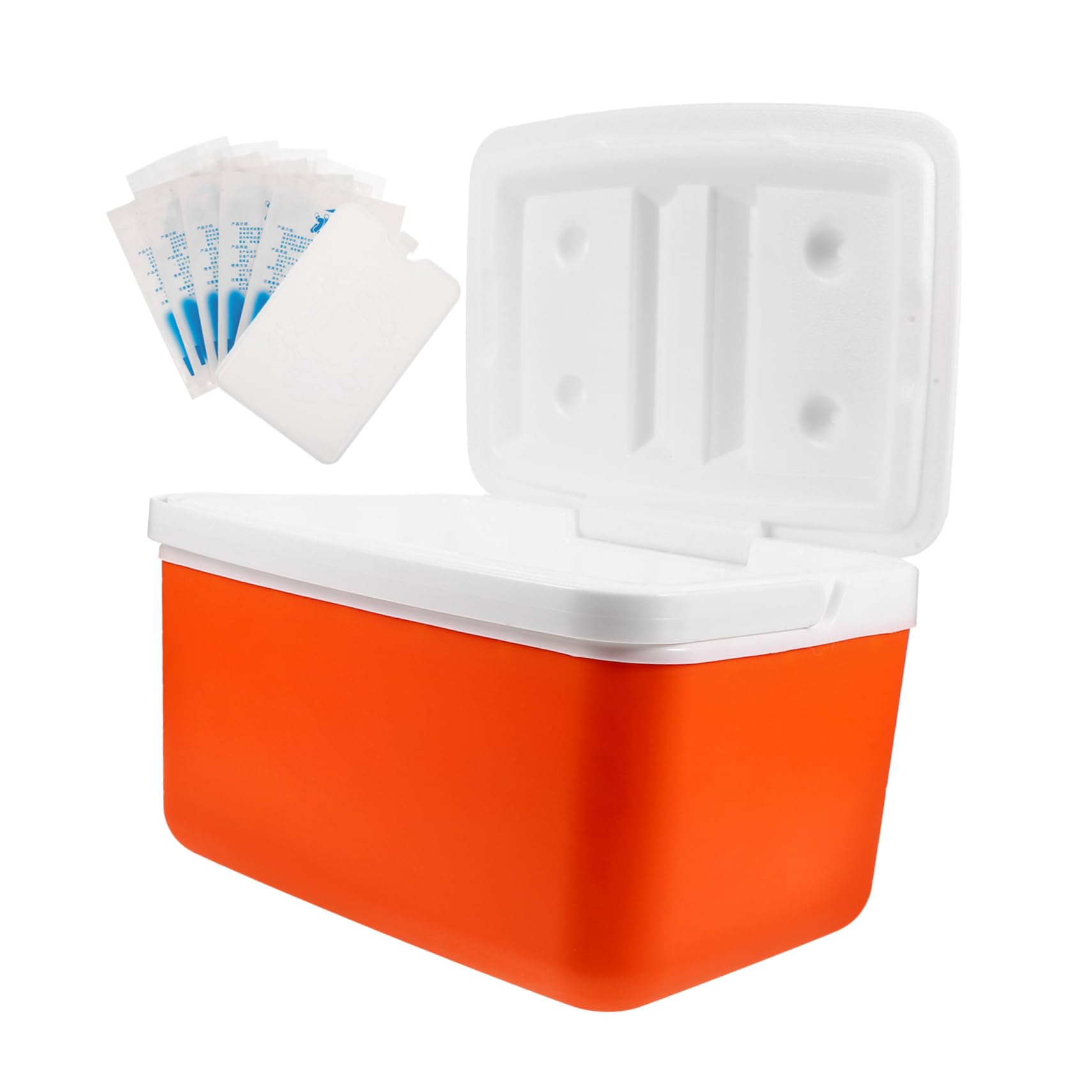 Caja térmica portátil aislada con asa, contenedor de alimentos multifunción para picnic al aire libre, camping, barbacoa, pesca, incluye paquetes de hielo y panel de hielo, duradero y fácil de