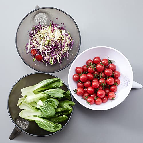 Colador para Frutas y Verduras con Asa Blanco miniatura 2