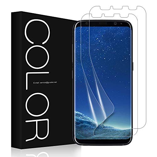 Galaxy S8 フィルム G-Color Galaxy S8 フィルム 全面保護 気泡ゼロ ケースと干渉せず 貼り直しができる Samsung Galaxy S8 対応 5.8 インチ (保護フィルム２枚)