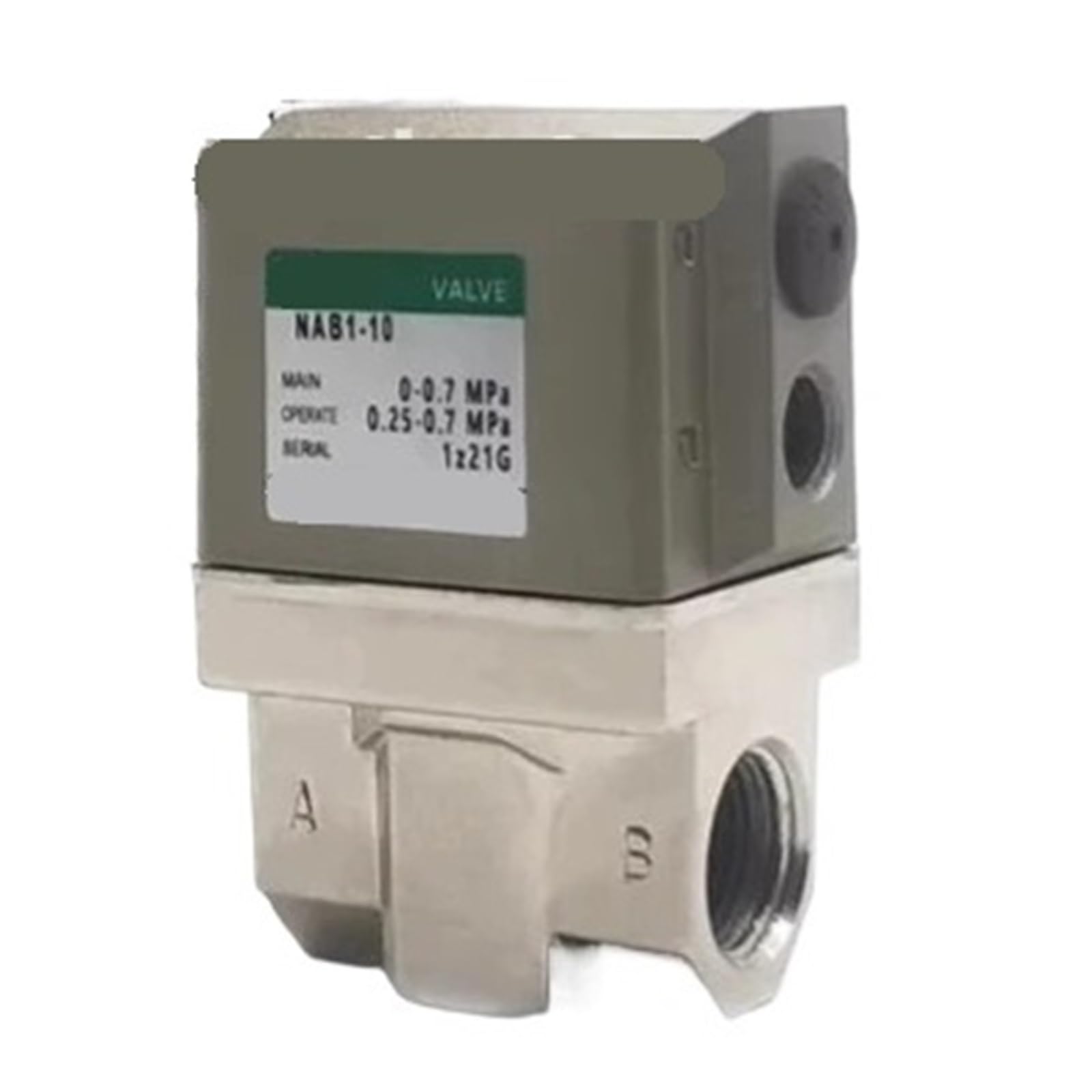 Vanne pneumatique 2 voies NAB3V-8 distributeur compact industriel
