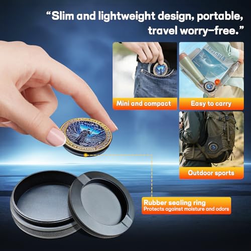 Image of Metal Can | Metal Container | Pouch Container | Small Storage Tin (Faith)