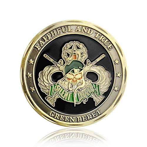 Moneda conmemorativa USA Army Special Forces Green Beret miniatura 2