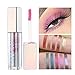 5 Colors Liquid Eyeshadow Glitter Liquid Set Marble Shimmer Liquid Eye Shadow Long Lasting Waterproof Liquid Eyeliner Set Metallic Makeup Set (B)