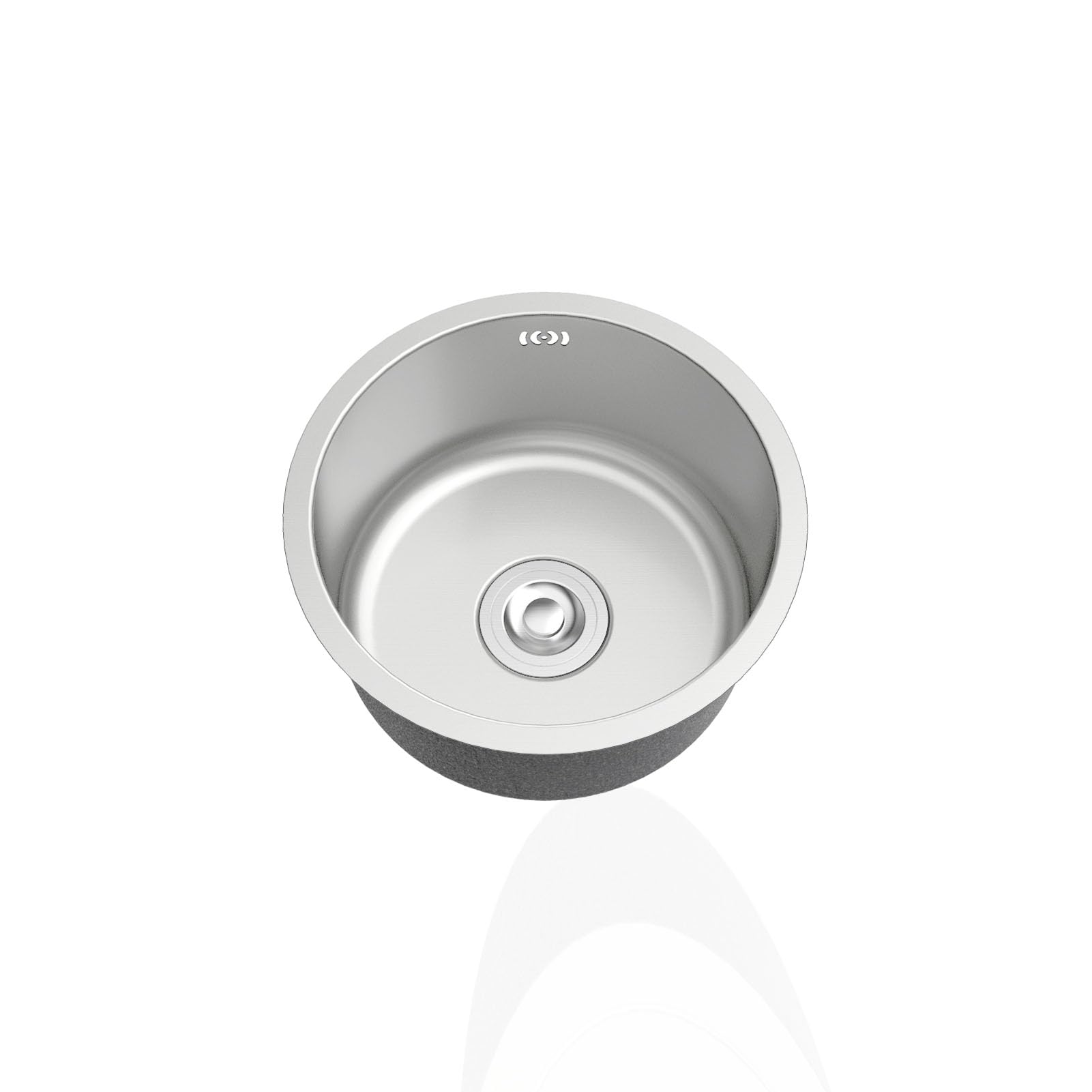 CSXSXAUO Stainless Steel Small Kitchen Sink with Drainer and Overflow, Undermount Topmount for Campervan, Bar, Restaurant