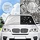 Abnaok Frontscheibenabdeckung Auto Scheibenabdeckung Magnet Fixierung, Faltbare Auto Frontscheibe Abdeckung, Windschutzscheibenabdeckung Abdeckung Auto Winter Frost, 210x125cm